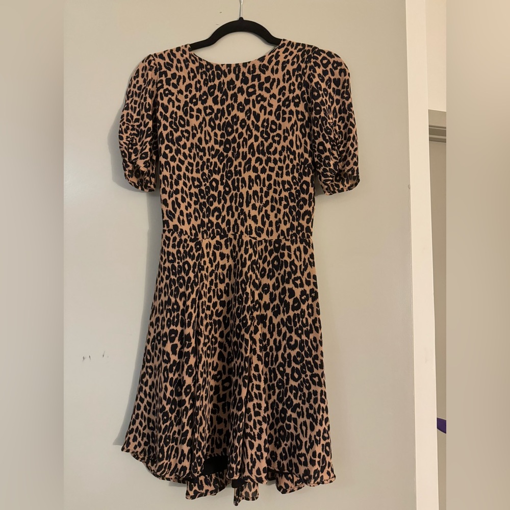 Reformation leopard dress